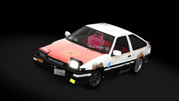 JD-Garage Toyota AE86 Tofu Delivery Drift Missile